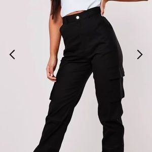 Women’s Plus size black cargo pants size 14